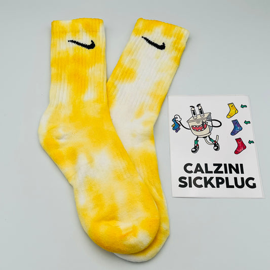 💛 CALZINI NIKE TIE DYE GIALLO 💛