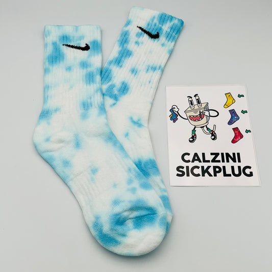 🦋 CALZINI NIKE TIE DYE AZZURRO 🦋